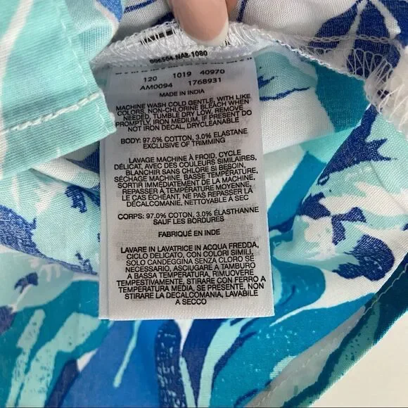 NWOT Columbia Men's Rapid Rivers Blue Floral Short Sleeve Shirt Small - Picture 10 of 10